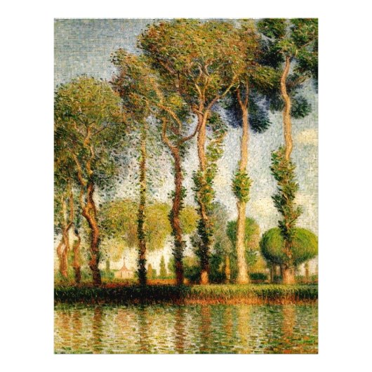 Poplars am Fluss Epte Fotodruck (Vorne)