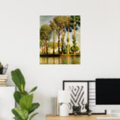 Poplars am Fluss Epte Poster (Heimbüro)
