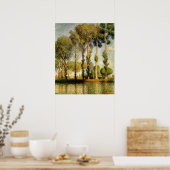 Poplars am Fluss Epte Poster (Küche)