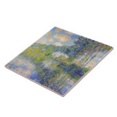 Poplars am Fluss Epte (von Claude Monet) Fliese (Seite)