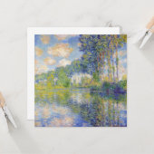 Poplars am Fluss Epte (von Claude Monet) Karte (Vorderseite/Rückseite Beispiel)