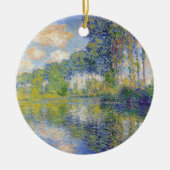 Poplars am Fluss Epte (von Claude Monet) Keramik Ornament (Vorne)