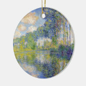 Poplars am Fluss Epte (von Claude Monet) Keramik Ornament (Links)