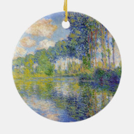 Poplars am Fluss Epte (von Claude Monet) Keramik Ornament