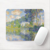 Poplars am Fluss Epte (von Claude Monet) Mousepad (Mit Mouse)