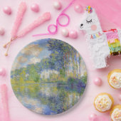 Poplars am Fluss Epte (von Claude Monet) Pappteller (Party)