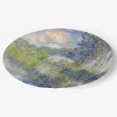 Poplars am Fluss Epte (von Claude Monet) Pappteller (Schrägansicht)