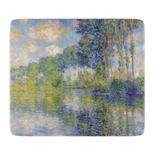 Poplars am Fluss Epte (von Claude Monet) Schneidebrett (Vorderseite)