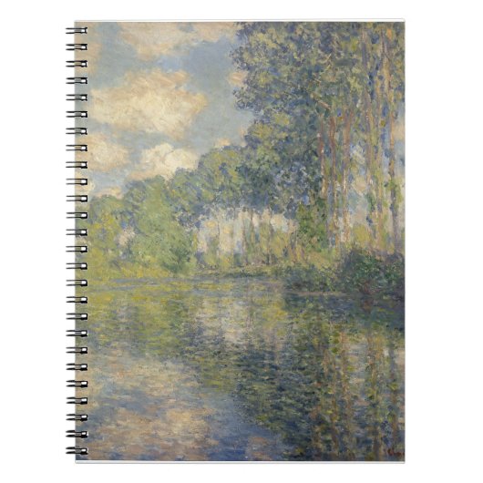 Poplars auf der Epte - Monet Notizblock (Vorderseite)