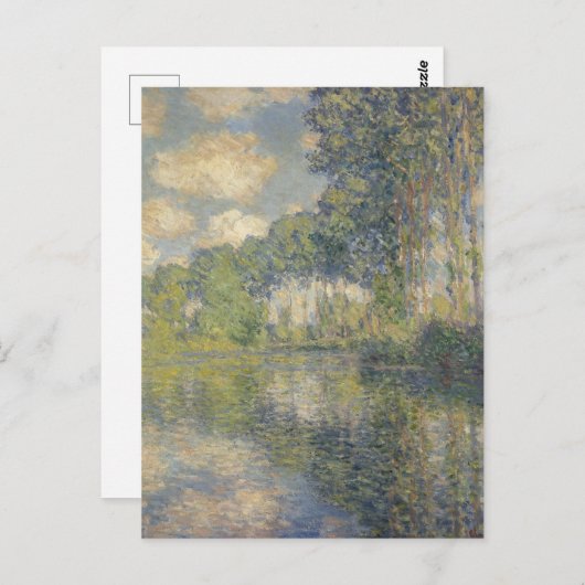 Poplars auf der Epte - Monet Postkarte (Vorne/Hinten)