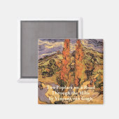 Poplars auf der Straße durch Hügel von Vincent van Magnet (Vorderseite/Rückseite)