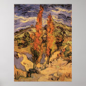 Poplars auf der Straße durch Hügel von Vincent van Poster (Vorne)