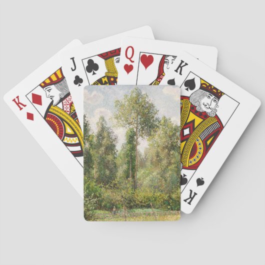 Poplars, Éragny Camille Pissarro Spielkarten (Rückseite)