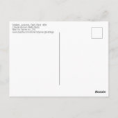 Poplars, Herbst, rosa Effekt von Claude MonPostcar Postkarte (Rückseite)