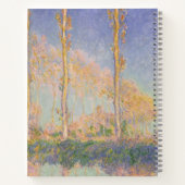 Poplars, impressionist landscape, Claude Monet Notizblock (Rückseite)