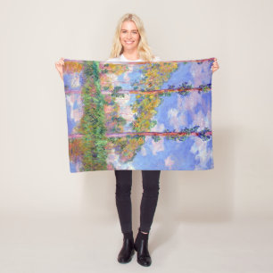 Poplars in der Sonne, Monet Fleecedecke