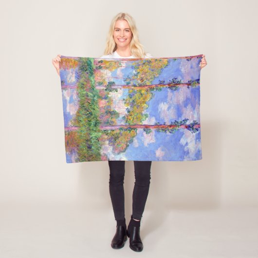 Poplars in der Sonne, Monet Fleecedecke (Beispiel)