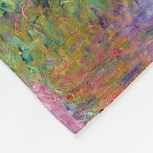 Poplars in der Sonne, Monet Fleecedecke (Ecke)