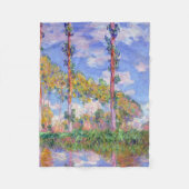 Poplars in der Sonne, Monet Fleecedecke (Vorderseite)