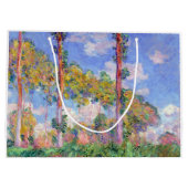 Poplars in der Sonne, Monet Große Geschenktüte (Rückseite)