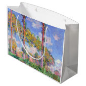 Poplars in der Sonne, Monet Große Geschenktüte (Rückseite Schrägansicht)