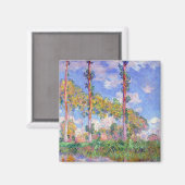 Poplars in der Sonne, Monet Magnet (Vorderseite/Rückseite)