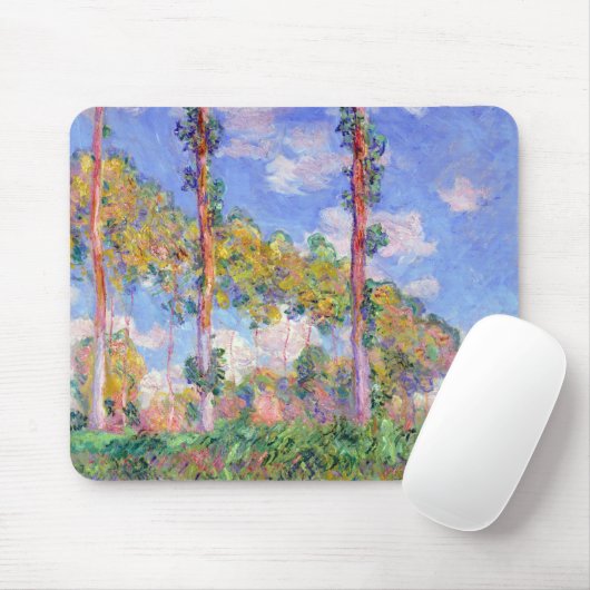 Poplars in der Sonne, Monet Mousepad (Mit Mouse)