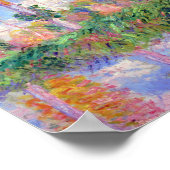 Poplars in der Sonne, Monet Poster (Ecke)