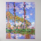 Poplars in der Sonne, Monet Poster (Vorne)