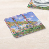 Poplars in der Sonne, Monet Rechteckiger Pappuntersetzer (angewinkelt)