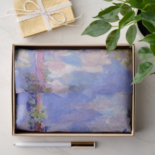 Poplars in der Sonne, Monet Seidenpapier (Geschenk)