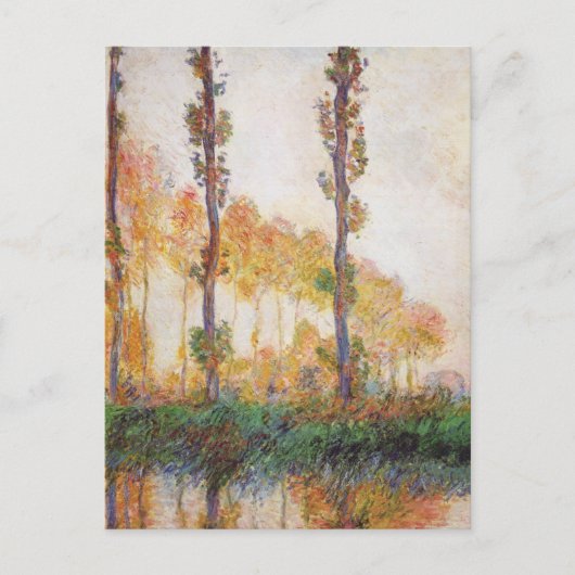 Poplars Serie, Herbst von Claude Monet Postcard Postkarte (Vorderseite)