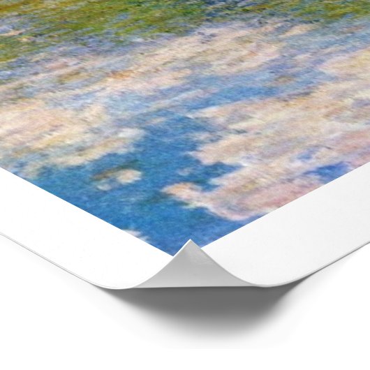 Poplars über den Epte von Claude Monet Poster (Ecke)