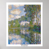Poplars über den Epte von Claude Monet Poster (Vorne)