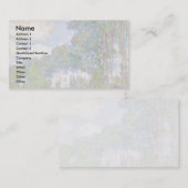 Poplars über den Epte von Claude Monet Visitenkarte (Vorne/Hinten)