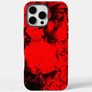 Popmusiker-Porträts in lebendigen roten Farben Kun iPhone 16 Pro Max Hülle
