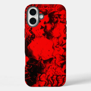Popmusiker-Porträts Lebendiges Karmesin & Gold A iPhone 16 Plus Hülle