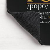 Popo Definition Fathers Day Gift Opa Geschenk Mousepad (Ecke)