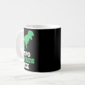 Popo-Saurus Rex Dino Dinosaur Lustig Poposaurus  Kaffeetasse (Vorderseite Links)