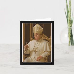 Popo Trump Vatikan Church Pope Trump Funny Christi Karte