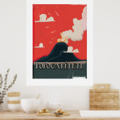 Popocatépetl Volcano Travel Poster (Küche)
