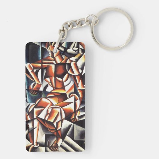 Popovas Kunst-Schlüsselkette Schlüsselanhänger (Rückseite)