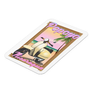 Popoyo Nicaragua Strandposter Magnet