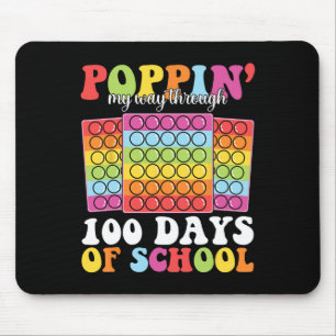 Popp mein Weg durch 100 Tage Schule Kinder Lehren Mousepad