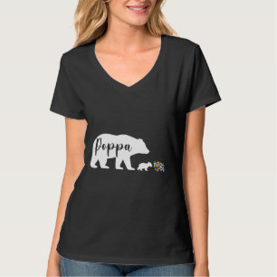 Poppa Bear Autismus Sensibilisierung Liebe Unterst T-Shirt