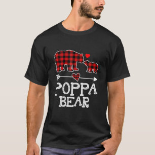 Poppa Bear Red Buffalo Kariert Poppa Bear Pajama T-Shirt