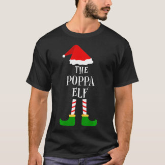 Poppa Elf Weihnachts Pajama Matching Familiengesch T-Shirt