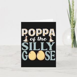 Poppa Gans auf der Lose Funny Birthday Matching F Karte