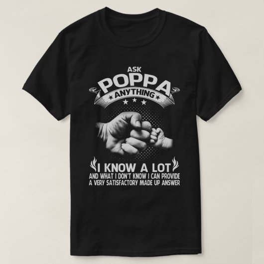 POPPA GEFRAGT T - SHIRT (Design vorne)