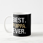 Poppa Geschenk von Grandtochter Grandson Best Popp Kaffeetasse (Links)